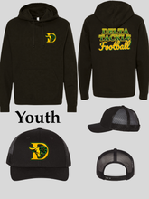 Load image into Gallery viewer, Delta Tackle Hat &amp; Hoodie YOUTH
